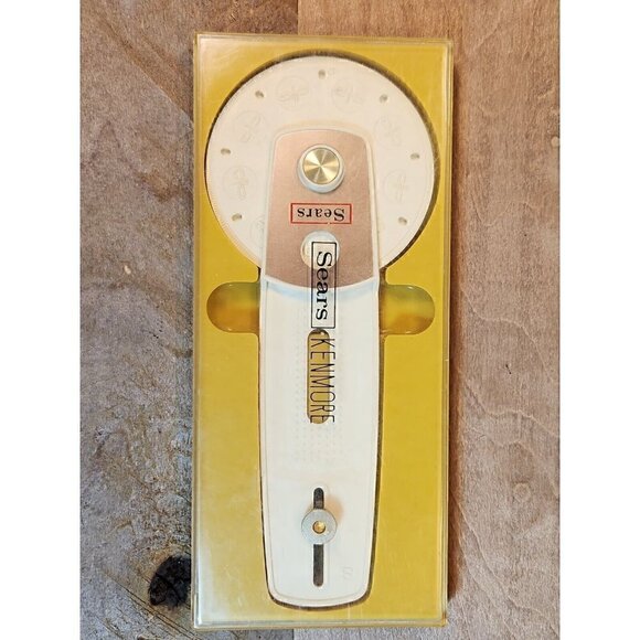 Vintage Sears Kenmore Button Holer Attachment Gauge Guide With Case - Picture 1 of 6